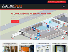 Tablet Screenshot of allmarkdoors.com